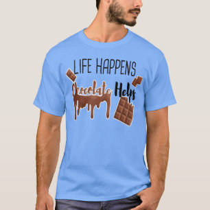 Lustige Zitat-Schokolade Familie T-Shirt