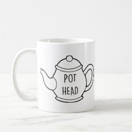 Lustige Zitat-Topf-Kopf-Tasse Kaffeetasse