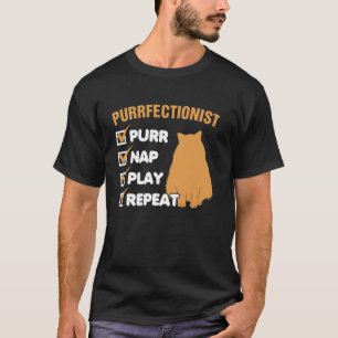 Lustige Zitate der orangefarbenen Tabby-Katze Meme T-Shirt