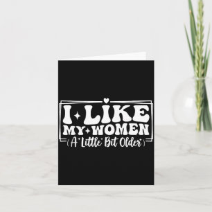 Lustige Zitate für Paare Ich mag meine Frauen ein Karte