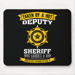 Lustige Zitate stellvertretende Sheriff-Frau Mousepad