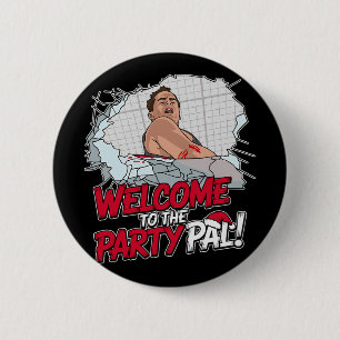 Lustige Zitate, Willkommen zur Party! Weihnachts-C Button