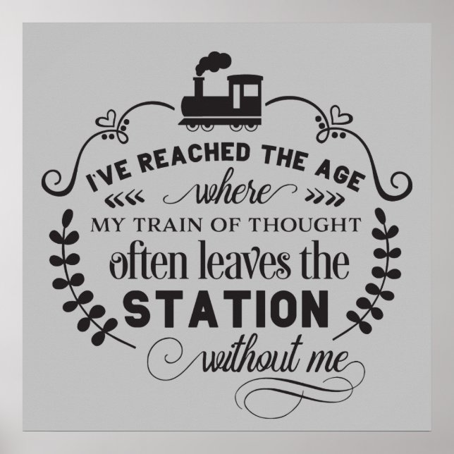 lustige Zitate Wortart Poster (Vorne)