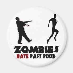 Lustige Zombie-Schnellimbiß Magnet
