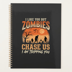 Lustige Zombies Halloween Jagd auf uns Design Planer