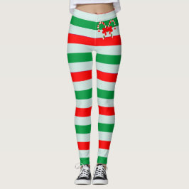 Lustige Zuckerstange-gestreifte Leggings