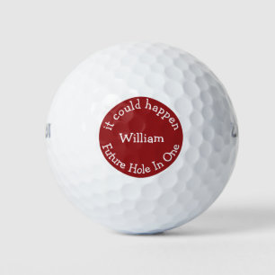 Lustige zukünftige Hole-In-One Golfball