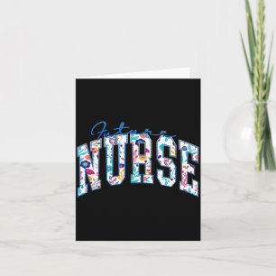 Lustige zukünftige Krankenschwester-Schuldesign Karte