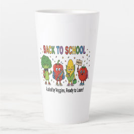 Lustige Zurück-in-die-Schule Süße Gemüse Charakter Milchtasse