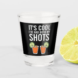 lustige zwei Fotos Tequilwortkunst trinken Schnapsglas