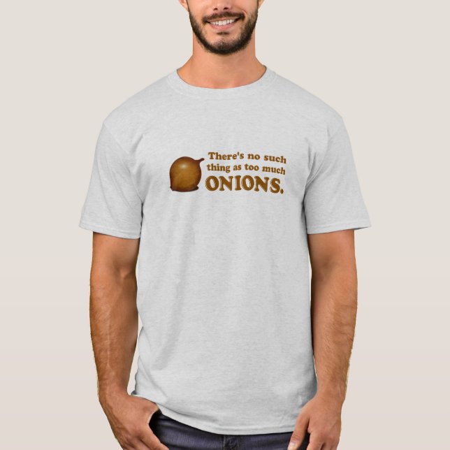 Lustige Zwiebeln T-Shirt (Vorderseite)