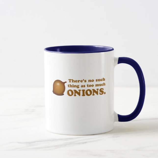 Lustige Zwiebeln Tasse (Rechts)