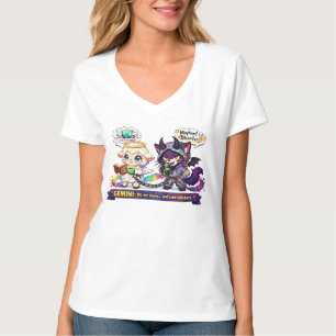 Lustige Zwillinge-Zwillingsdualität Engel Lamm und T-Shirt