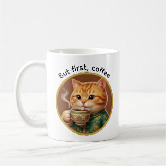 Lustige zwinkerndes Glückskatze-Kaffeetassen-Vorla Kaffeetasse