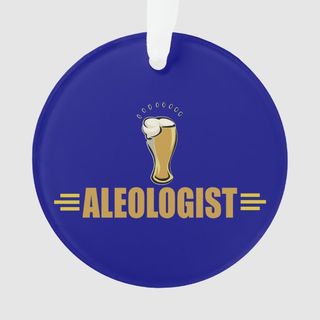 Lustigen Bier-Trinkers Ornament (Vorderseite)