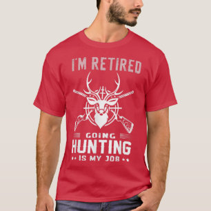 Lustigen Sprüche vintange ich bin müde Jagd i T-Shirt