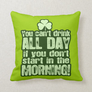 Lustigen St Patrick Tagesiren Kissen