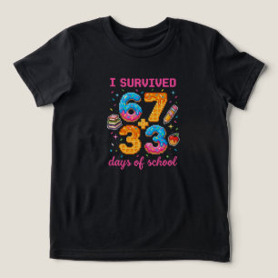 Lustiger 100. Schultag Pixel Art Math Gamer Tri-Blend Shirt