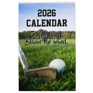 Lustiger 2026-Kalender Golf-Zitate Golfer-Vater-Tr Kalender