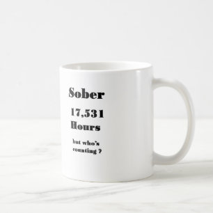 lustiger 2-jähriger nüchterner Jahrestagsbecher Kaffeetasse