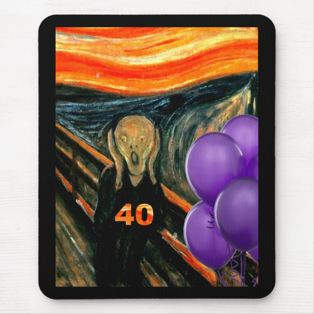 Lustiger 40. Geburtstag Mousepad (Vorne)