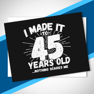 Lustiger 45. Geburtstagszitat Sarcastic 45 Jahre a Postkarte