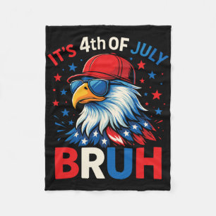 Lustiger 4. Juli Adler Bruh Amerikanisch Fleecedecke