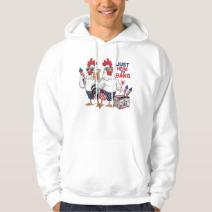 Lustiger 4. Juli-Hahn, nur hier, um zu knallen Hoo Hoodie