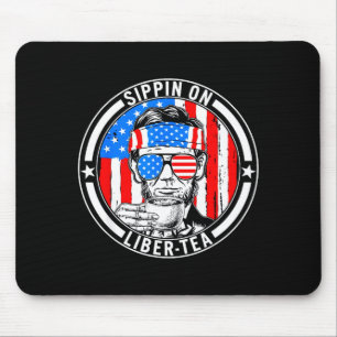 Lustiger 4. Juli, nippe an Liber-Tee Freiheit USA Mousepad