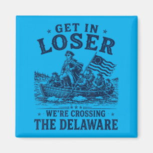 Lustiger 4. Juli Überquerung der Delaware-Patrioti Magnet