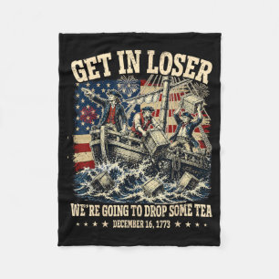Lustiger 4. Juli Wir haben 1773 etwas Tee fallen l Fleecedecke