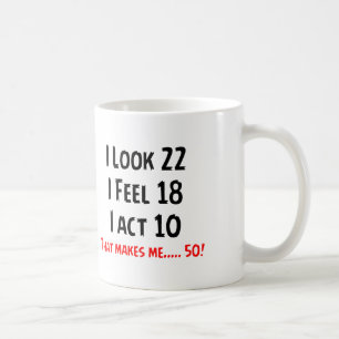 Lustiger 50. einzigartiger Entwurf Kaffeetasse