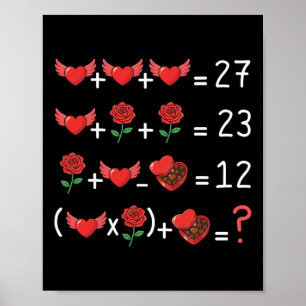 Lustiger 67 Mathelehrer Valentinstag Mathelehrer F Poster