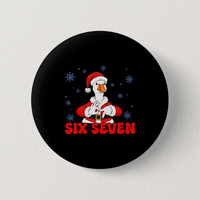 Lustiger 67 Meme Alberner Gans Weihnachten 67 Meme Button (Vorderseite)
