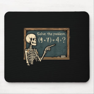 Lustiger 67 Meme Brainrot Witz Halloween Skelett M Mousepad