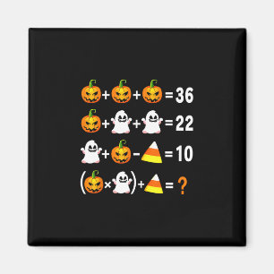 Lustiger 67 Meme-Kürbis-Geist-Mathe-Lehrer-Hallowe Magnet