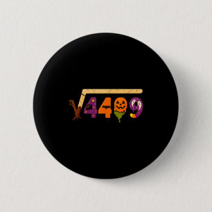 Lustiger 67 Meme Mathelehrer 6 7 Halloween Quadrat Button