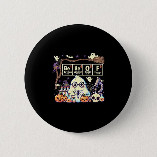 Lustiger 67 Meme Mathelehrer 6 7 Halloween Quadrat Button (Vorderseite)