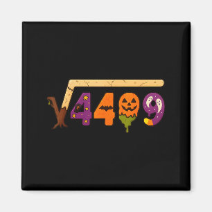 Lustiger 67 Meme Mathelehrer 6 7 Halloween Quadrat Magnet