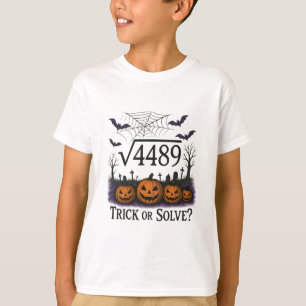 Lustiger 67 Meme Mathelehrer 6 7 Halloween Quadrat T-Shirt