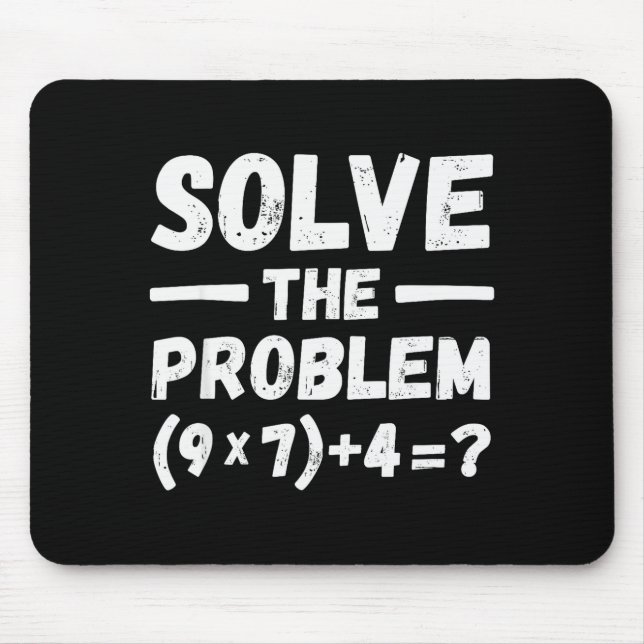 Lustiger 67 Meme Pemdas Elementary Mathematik Lehr Mousepad (Vorne)