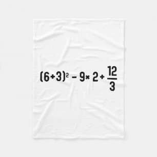Lustiger 67 Meme Pemdas Grundschul-Mathematiklehre Fleecedecke