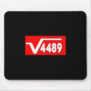 Lustiger 67 Meme Quadratwurzel 4489 Slang Matheleh Mousepad