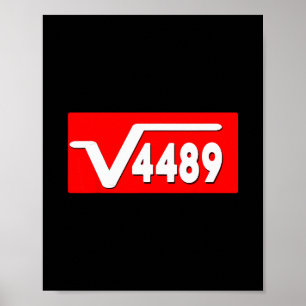 Lustiger 67 Meme Quadratwurzel 4489 Slang Matheleh Poster