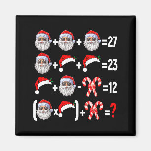 Lustiger 67 Meme Santa Weihnachtsbaum Mathelehrer  Magnet