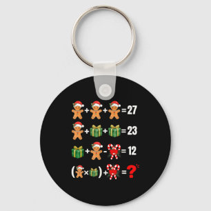 Lustiger 67 Meme Süßigkeiten Fröhlicher Santa Math Schlüsselanhänger