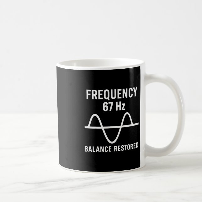 Lustiger 67 Meme Trend Six Seven Gen Alpha Slang F Kaffeetasse (Rechts)