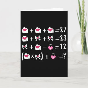 Lustiger 67 Meme Valentinstag Mathelehrer Bow Six Karte