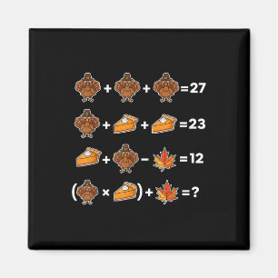 Lustiger 67 Memethanksgiving Mathelehrer Puzzle Tu Magnet