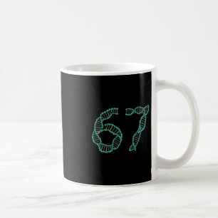Lustiger 67-Nummern-Meme-DNA-Replikations-Molekula Kaffeetasse